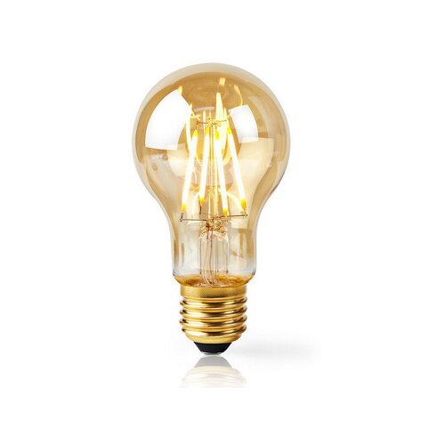 Nedis Wi-Fi Smart LED Filament Bulb | E27 | A60 | 5W | 500 lm Cene